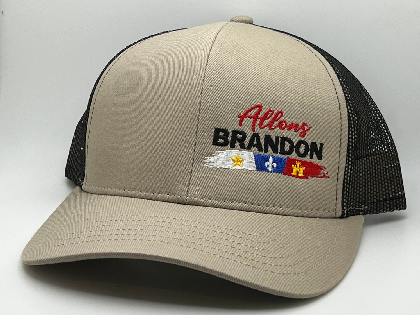 Allons BRANDON Ball Cap - Khaki w/ Khaki bill (Black snap back)