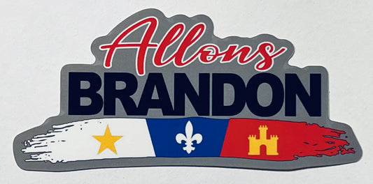 Allons BRANDON sticker