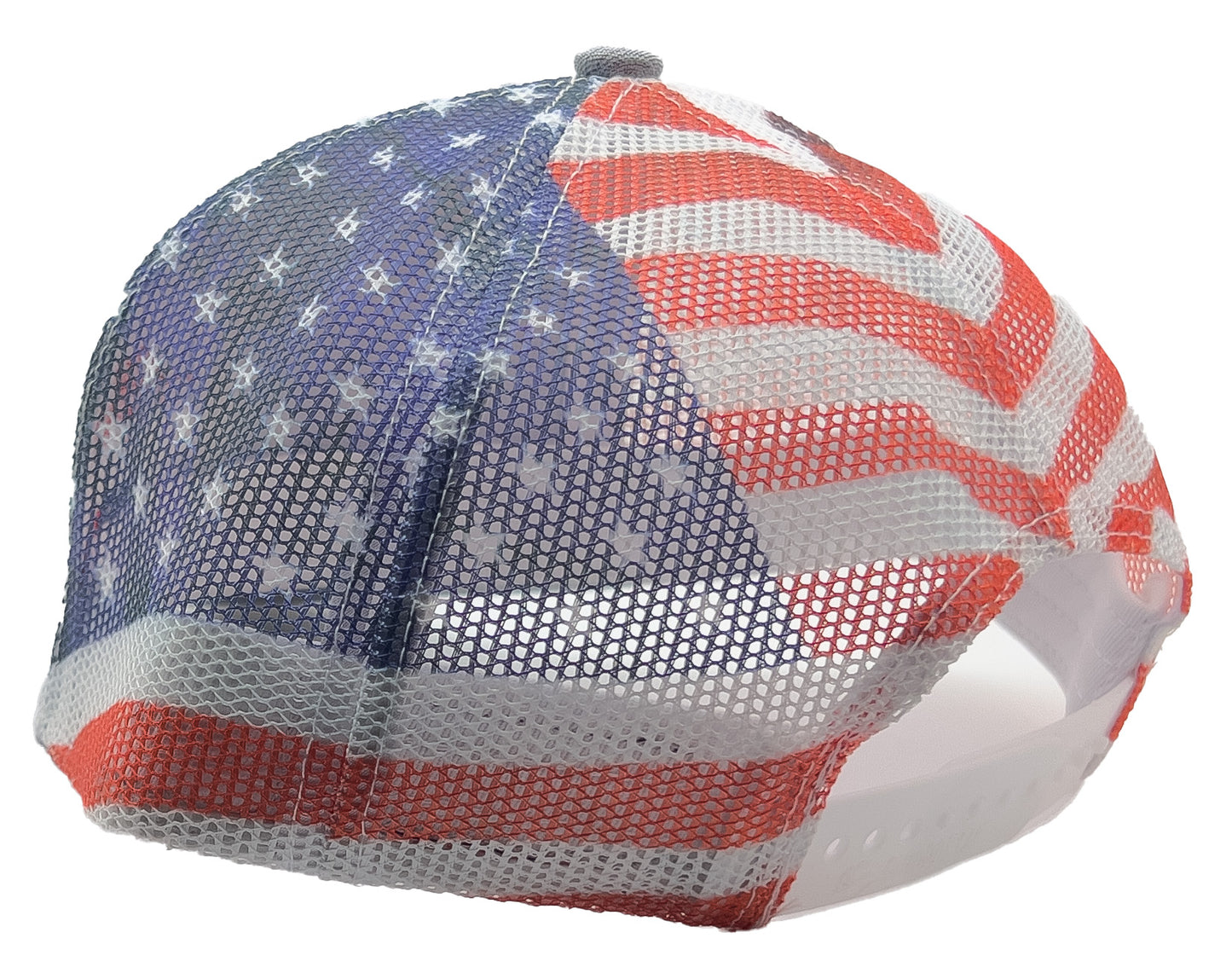 Allons BRANDON Ball Cap - Heathered Gray w/ Gray bill (US flag snap back)